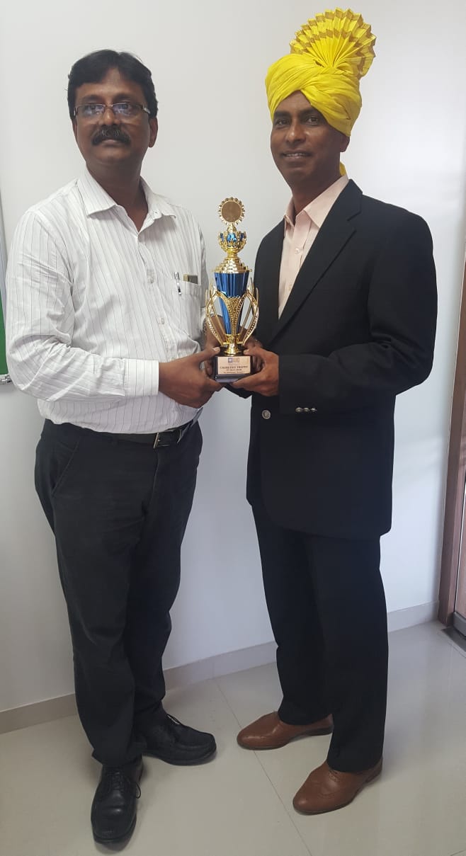 Best Performance award 2019 by Shri Rajkumar Ghosh sir