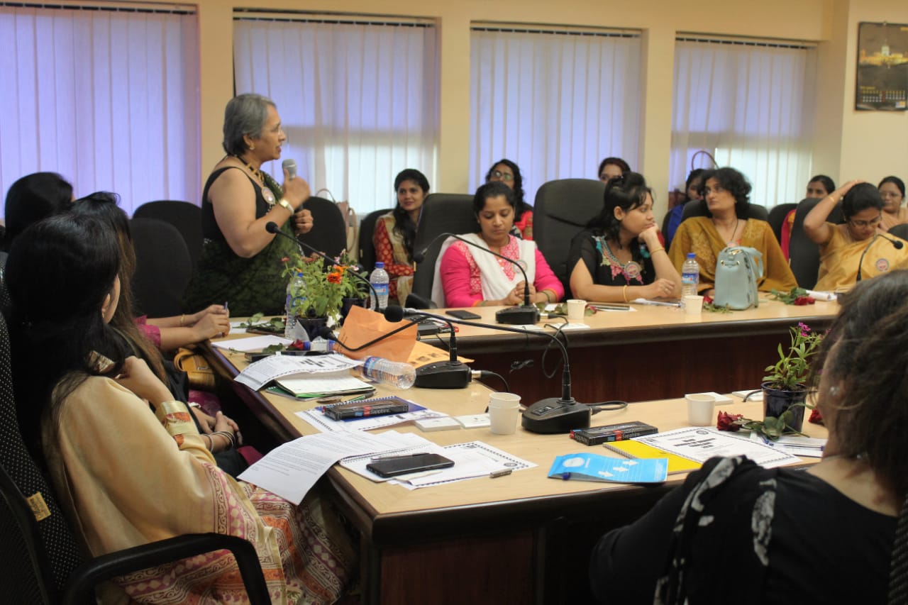 Addressing Women Development Officers of Thane Division.05.09.2018