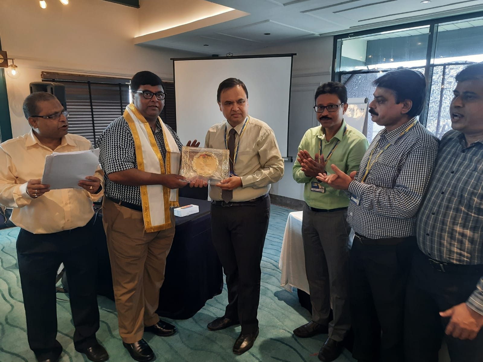 Received Trophy from SDM KMDO 1, for Achievement in LIC Business