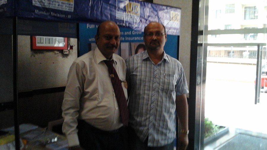 With my Development Officer Mr. V. V. Naik