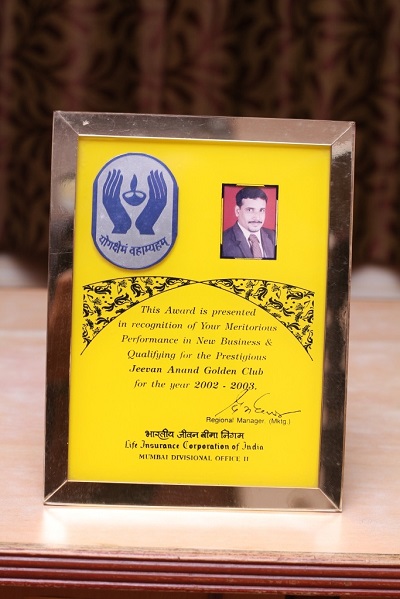 Jeevan Anand Golden Club Award
